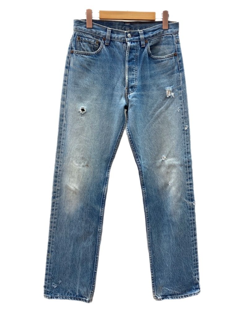 リーバイス Levi's 80s 90s Denim Pants デニムパンツ ボタンフライ ボタン裏524 ジーンズ インディゴ 青 ロゴ 501 デニム ブルー サイズW31L34 104MB-573