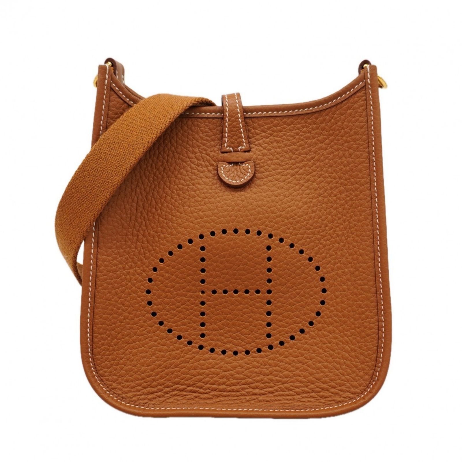 エルメス(Hermes) エルメス ショルダーバッグ エヴリンTPM トリヨンクレマンス ゴールド W刻印レディース
