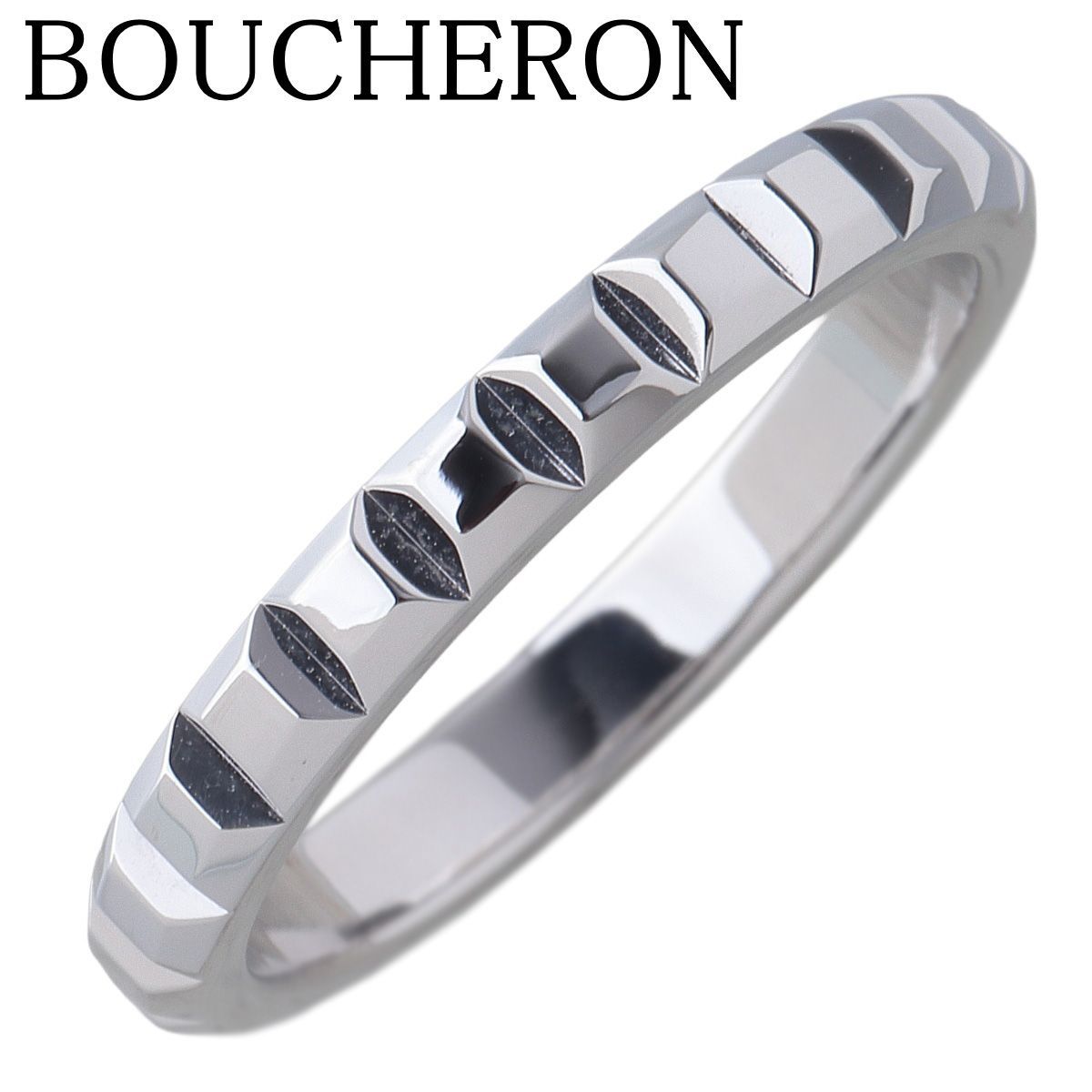 ブシュロン キャトル クルドパリ リング ミディアム #52 Pt950 新品仕上げ済 BOUCHERON【26176】