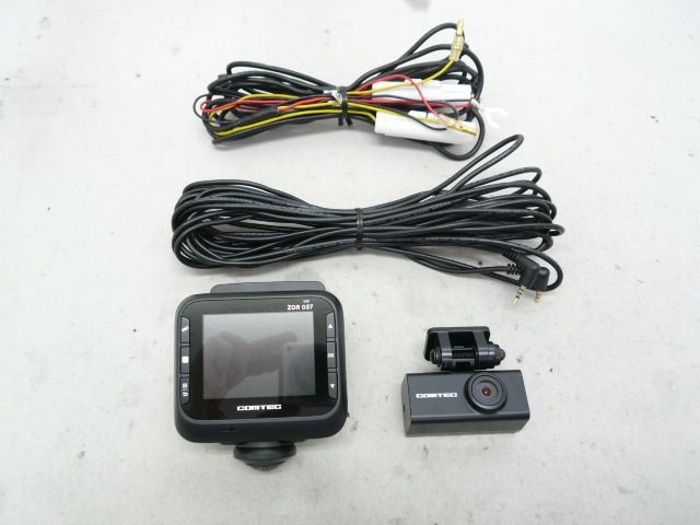 【中古】 コムテック ZDR037 360°カメラ＋リヤカメラ 全方位ドライブレコーダー 800万画素 GPS搭載