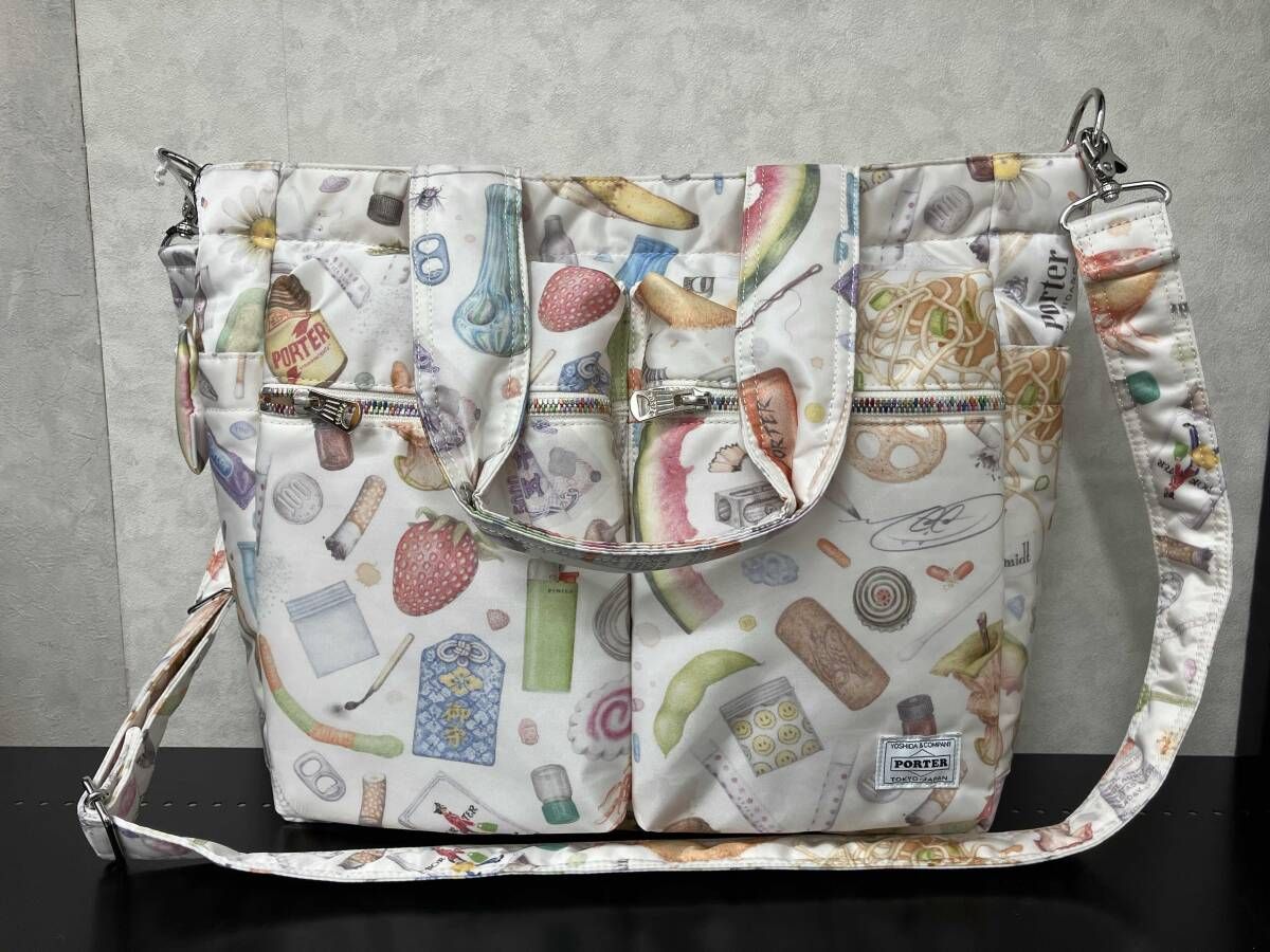 PORTER Aurel Schmidt×PORTER 2WAY TOTE BAG オーレルシュミット ポーター トートバッグ ショルダーバッグ