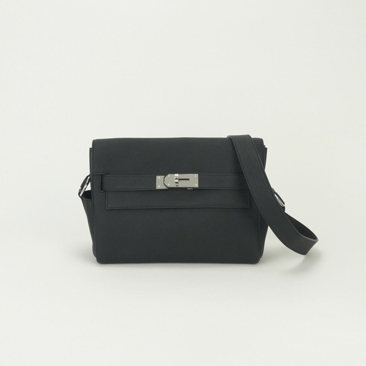 エルメス HERMES ケリーメッセンジャーPM ケリーメッセンジャー PM バッグ ショルダーバッグ トゴ ノワール Noir ブラック Black 黒 シルバー金具