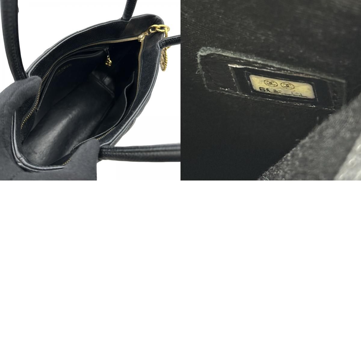 シャネル CHANEL 復刻トート A01804 6番台 ブラック ゴールド金具 キャビアスキン レディース トートバッグ｜トートバッグ