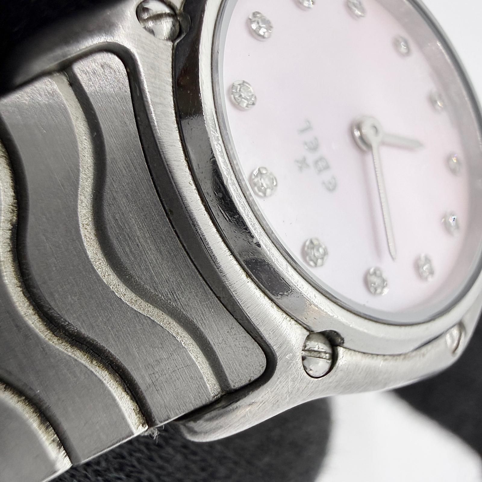 EBEL エベル ピンクシェル 11553965 QZ レディース 12Pダイヤ 腕時計 