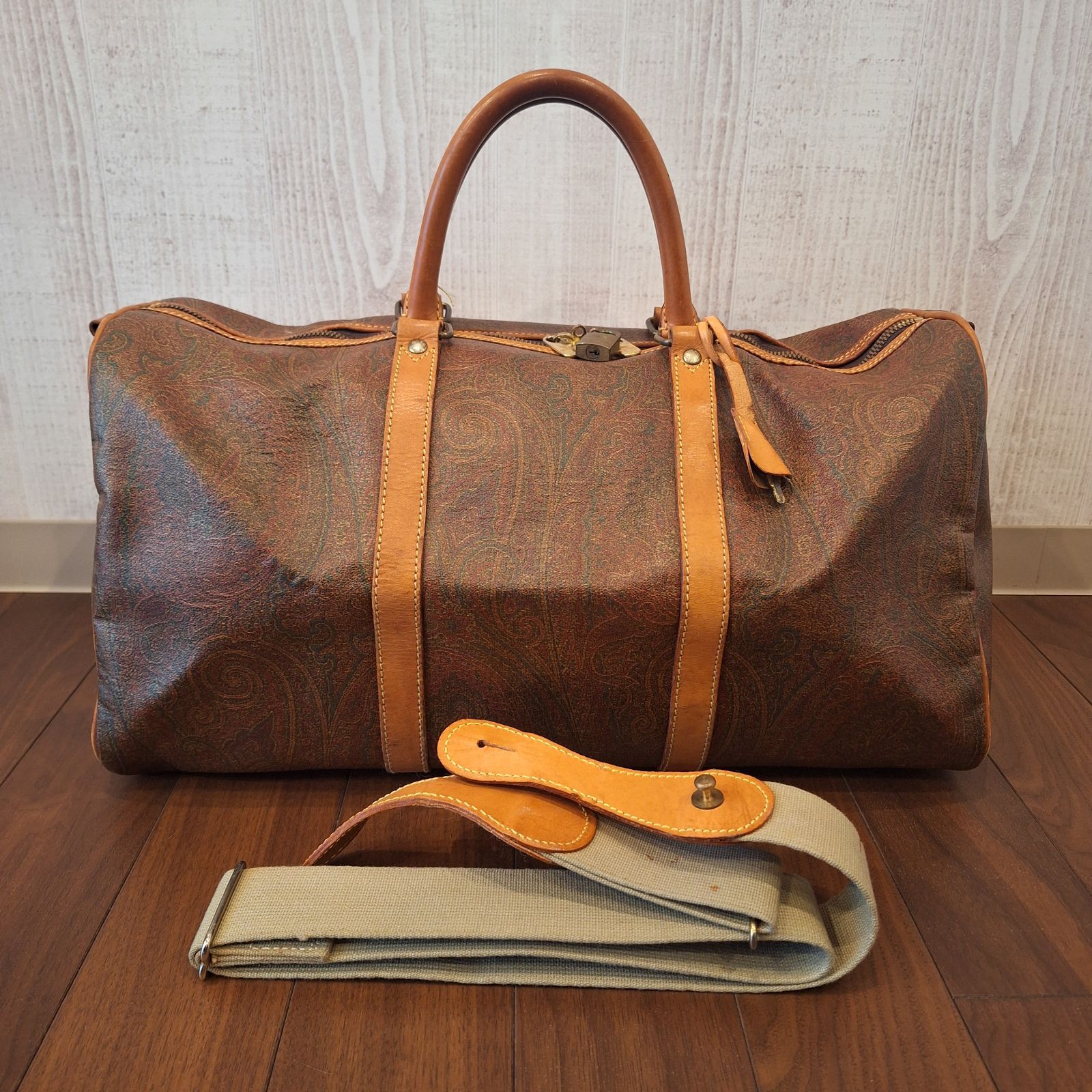 エトロ ボストンバッグ ETRO ボストン ヴィンテージ 2WAY ペイズリー 旅行 大容量 【12679】