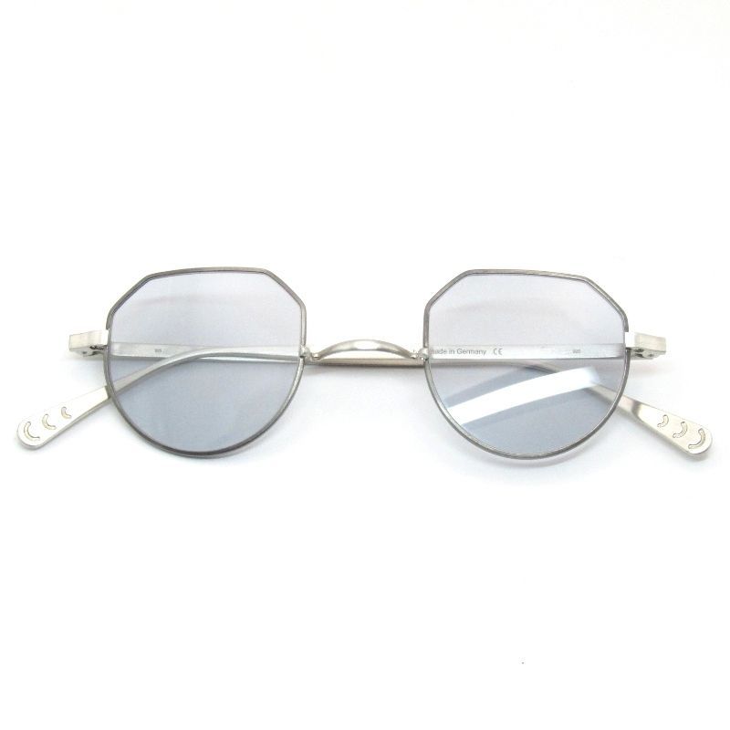 美品 GERNOT LINDNER ゲルノットリンドナー サングラス GL-Kyoto II ドイツ製 キョウト2 Dark Rim SNS ブラッシュドシルバー 61005686