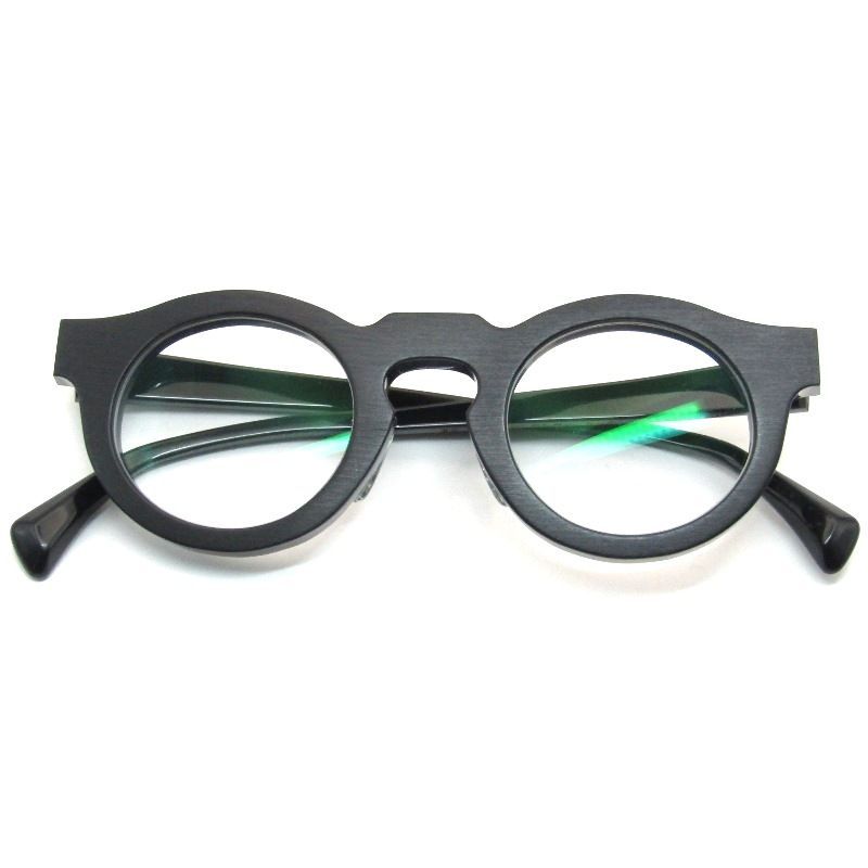Jacques Durand ジャックデュラン メガネフレーム PLUS is + N. 166 度入り イタリア製 002 black ヘアマットブラック 61005681