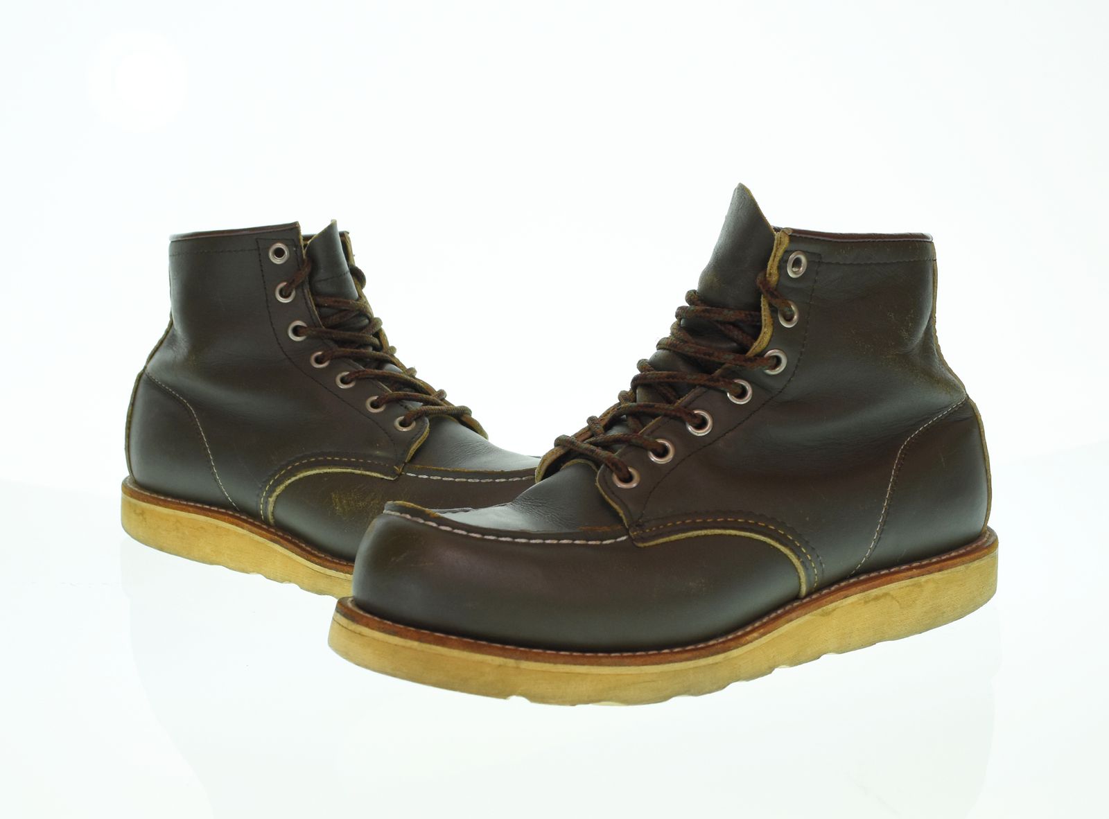 レッドウィング RED WING 犬タグ アイリッシュ セッターIRISH SETTER 99年 限定 日米共同開発 90's 希少 カンガタン ポテージ レザー 　 8180 メンズ靴 ブーツ ワーク グリーン 7E 25cm 103S-1684