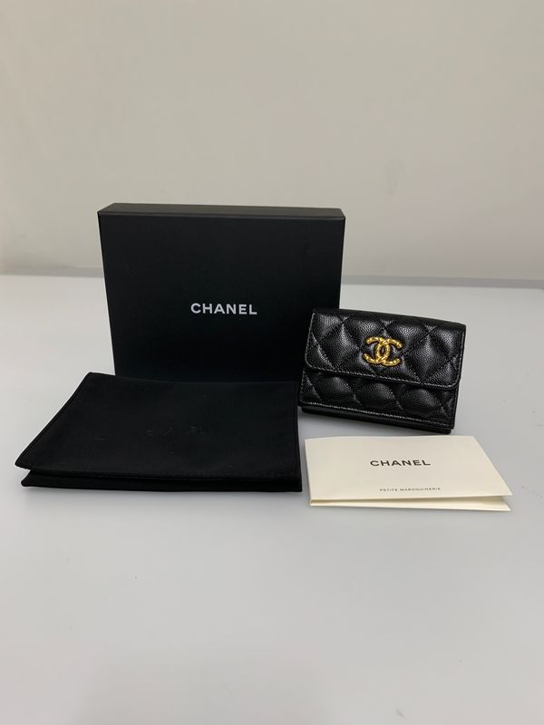 CHANEL シャネル SMALL FLAP WALLET スモールフラップウォレット 財布 【181-260608-yn-02-min】