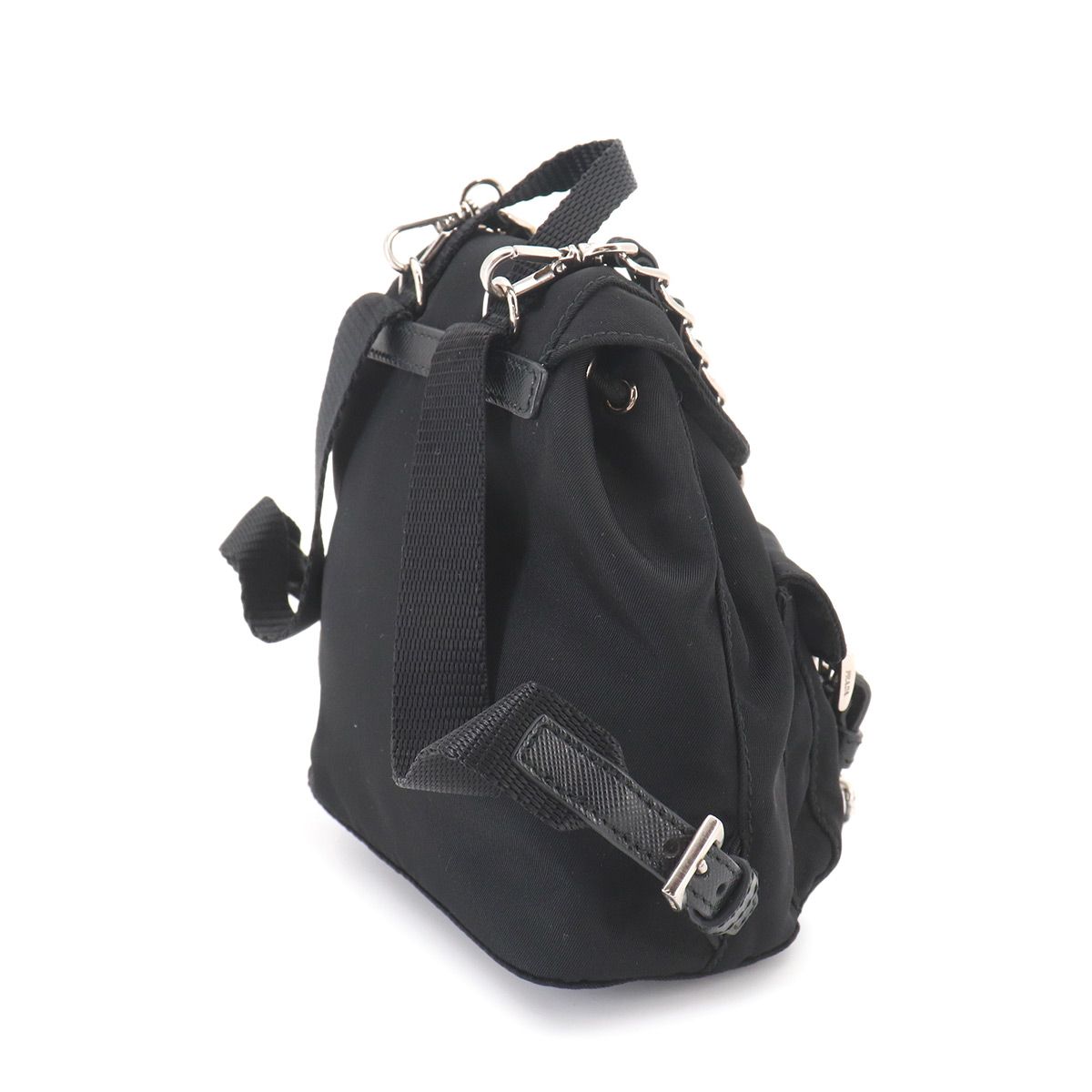 新品同様 プラダ PRADA ミニ チェーン ショルダー バッグ ナイロン
