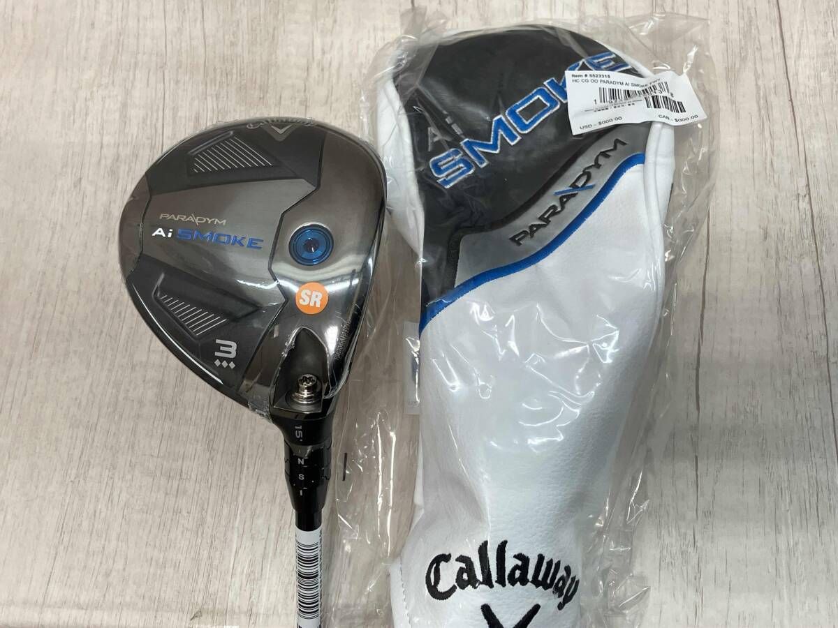 Callaway PARADYM Ai SMOKE フェアウェイ キャロウェイ FLEX SR ロフト角15° ヘッドカバー付き 男性右利き用 ゴルフ 川崎港町