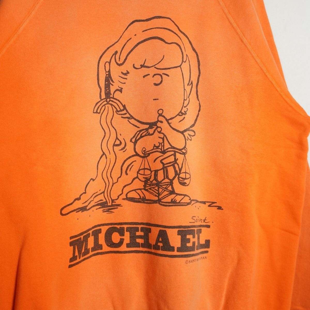 正規 美品 23AW SAINT MICHAEL セントマイケル CRW N SW MICHAEL 