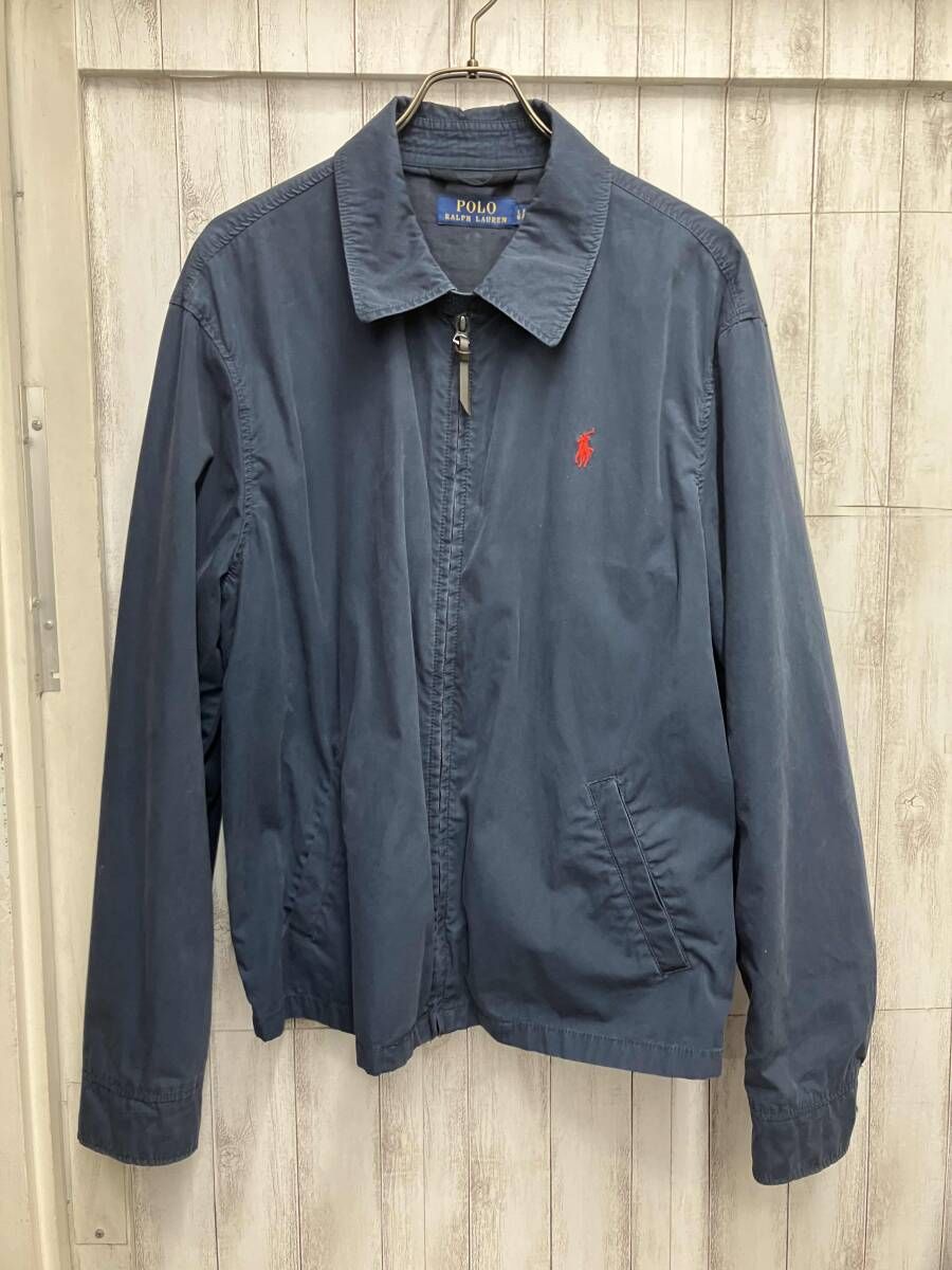 POLO RALPH LAUREN/ブルゾン/Lサイズネイビーワンポイントロゴ