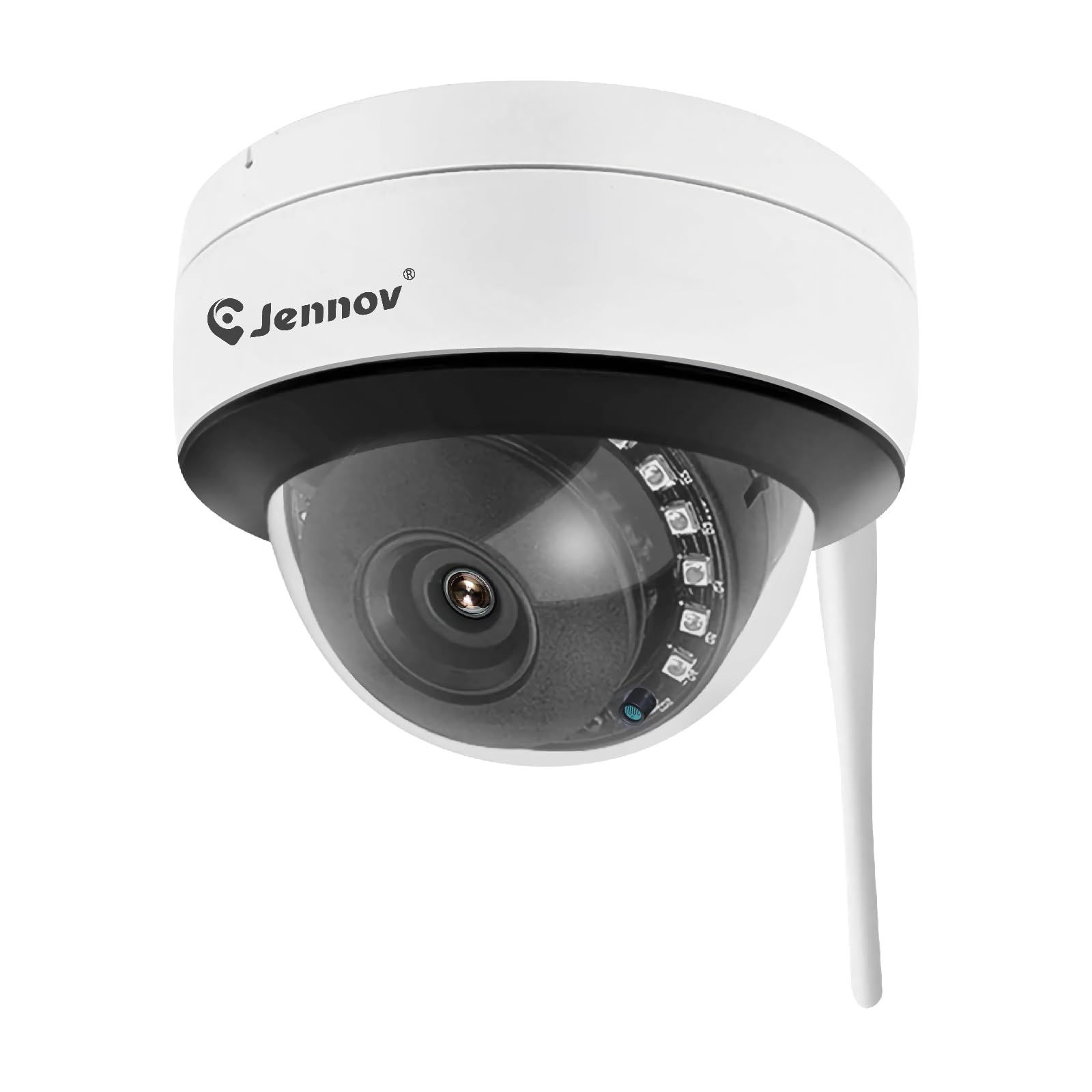 増設専用 ドーム型防犯カメラ 屋外 wifi 防水 500万画素 1920P Jennov ワイヤレス 録画機セット追加可能 マイク付き 録音機能 PTZ機能なし 定点式 室内 監視カメラ ワイヤレス ネットワークカメラ 赤外線暗視モード 動体検知アラーkoe