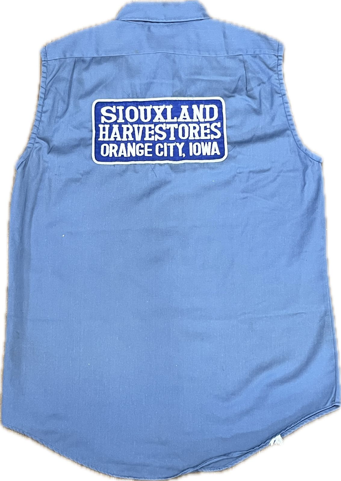【70s Lee CHETOPA TWILL】HARVESTORE パッチ カットオフワークシャツ USA製