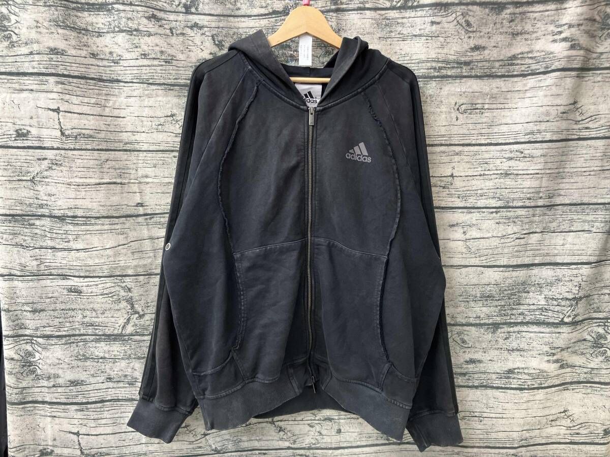 adidas アディダス パーカー ウォッシュド加工 Mサイズ