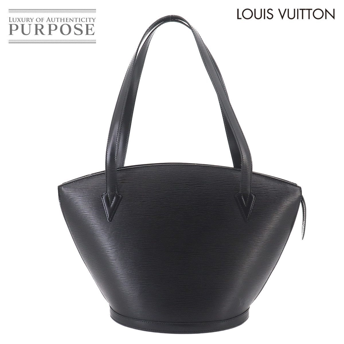 新品同様 ルイ ヴィトン LOUIS VUITTON エピ サンジャック ショッピング トート バッグ レザー ノワール ブラック M52262 90324953