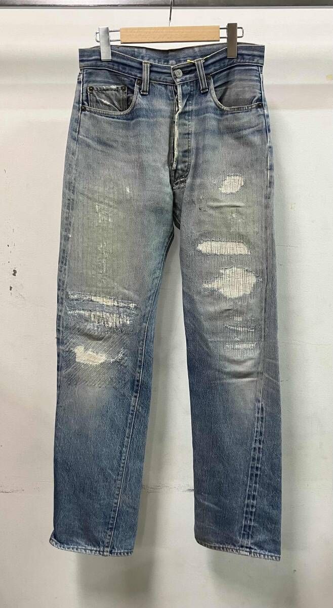 LEVIS ジーンズ ボタン裏6 66後期 70s 501 赤耳 スモールe アメリカン