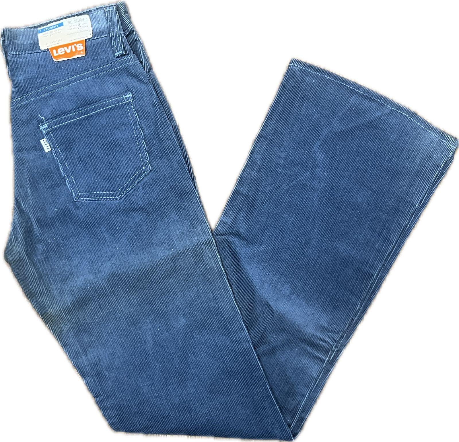 【Deadstock】80s USA製 Levi's 746-1508 Corduroy Pants / White Tab / SCOVILL Zip / Egyptian Blue 10,952円