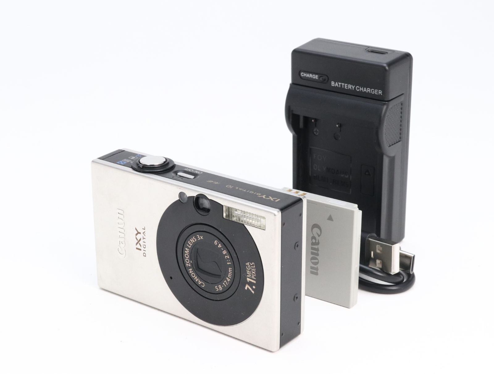 C (やや難あり) Canon キヤノン IXY DIGITAL 10 ブラック 返品不可 55-247