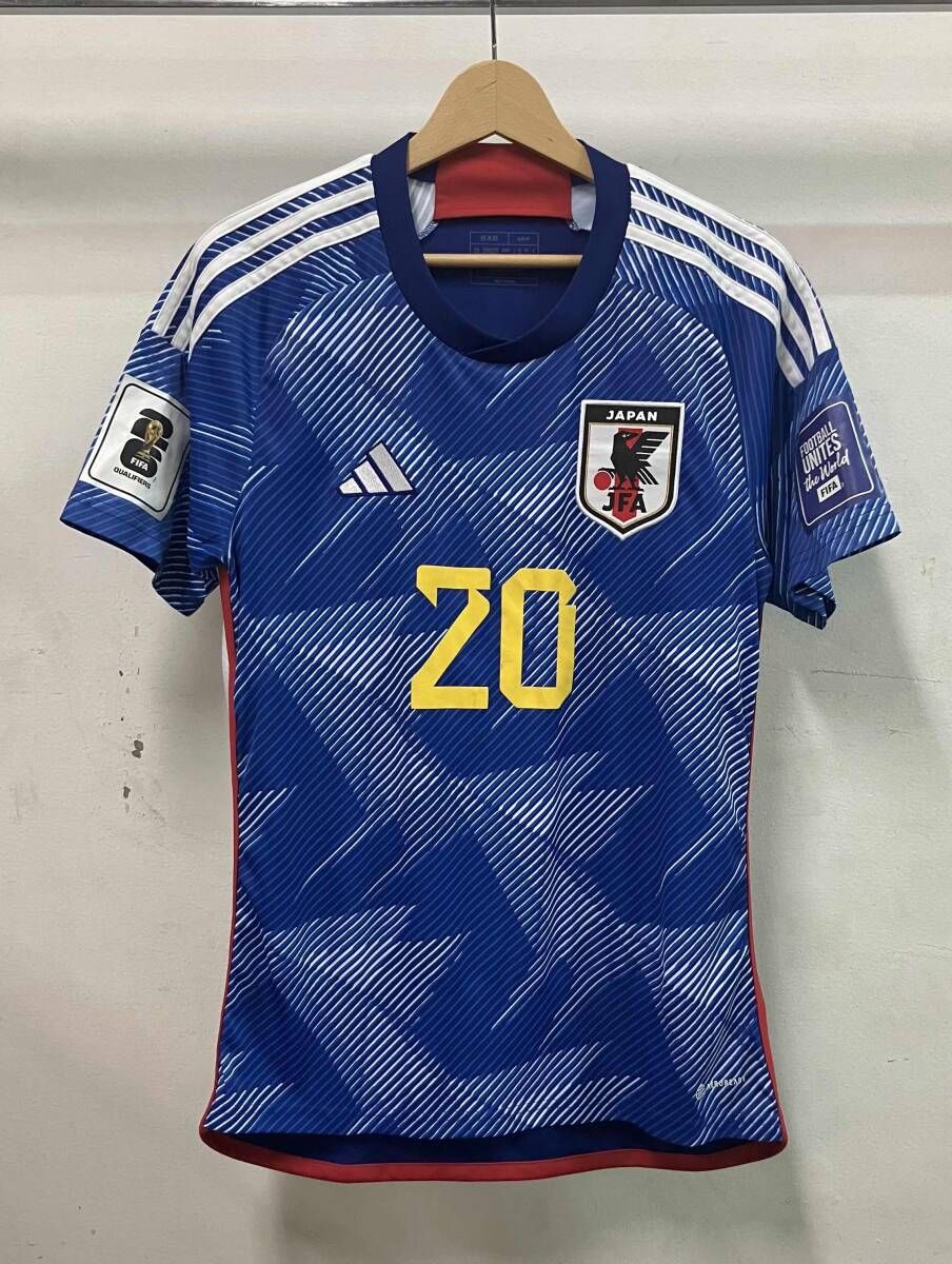 adidas アディダス 半袖Tシャツ 久保建英 #20 日本代表 スポーツ サッカー 総柄 サイズL