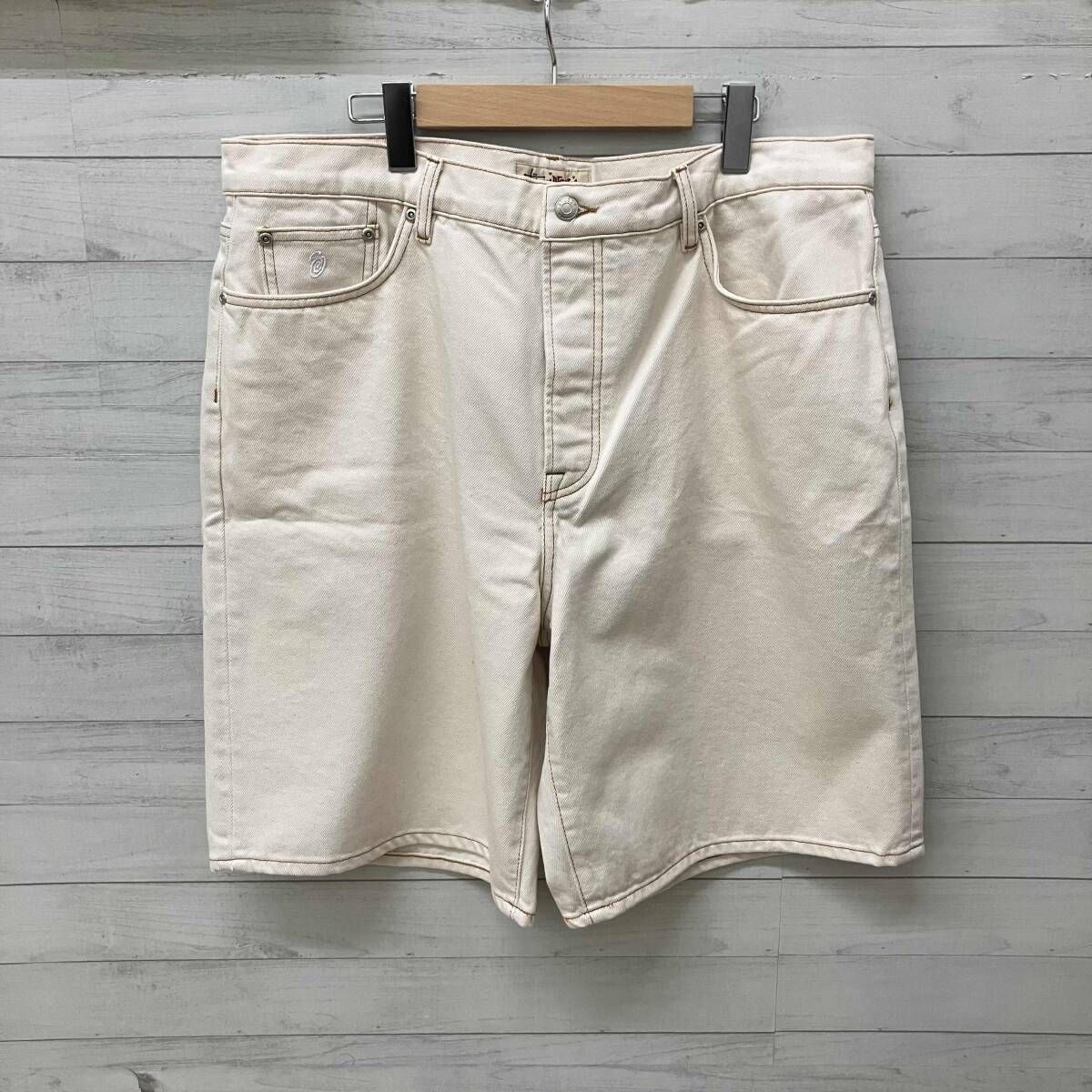 STUSSY ステュシー ハーフパンツ デニム Big Ol' Short Denim 24r112296 アイボリー