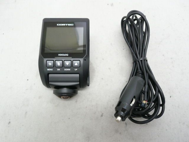 【中古】 コムテック HDR360G GPS+360°カメラ搭載 高性能ドライブレコーダー