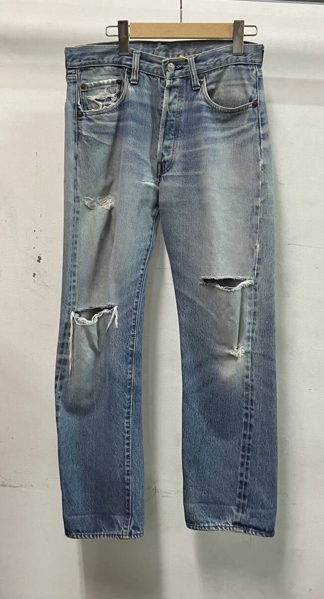 LEVI'S リーバイス ジーンズ 80s ボタン裏6 66後期 501 赤耳 アメリカンカジュアル ライトブルー