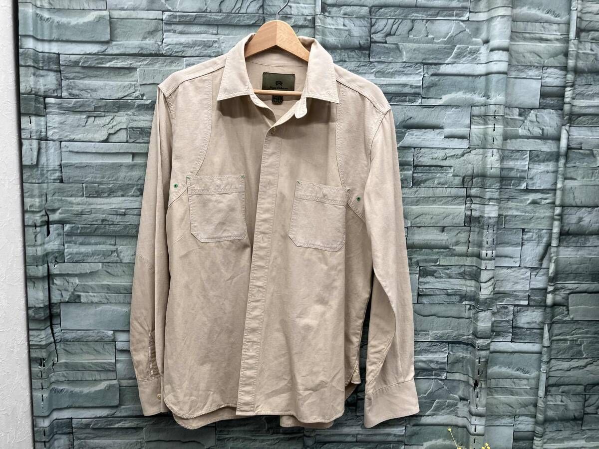 NIGEL CABOURN/長袖シャツ/8070010021 サンドベージュ/通年