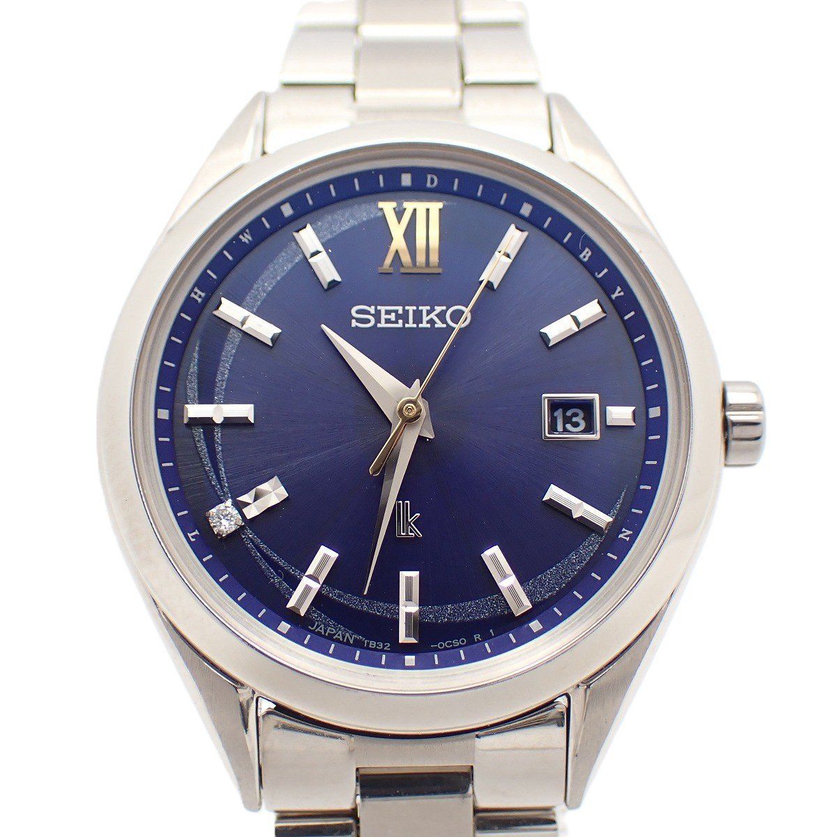 【美品】SEIKO セイコー ルキア レディコレクション 2023 エターナルブルー限定 ソーラー電波 腕時計 SSQW075 / 1B32-0BF0【いおき質店】