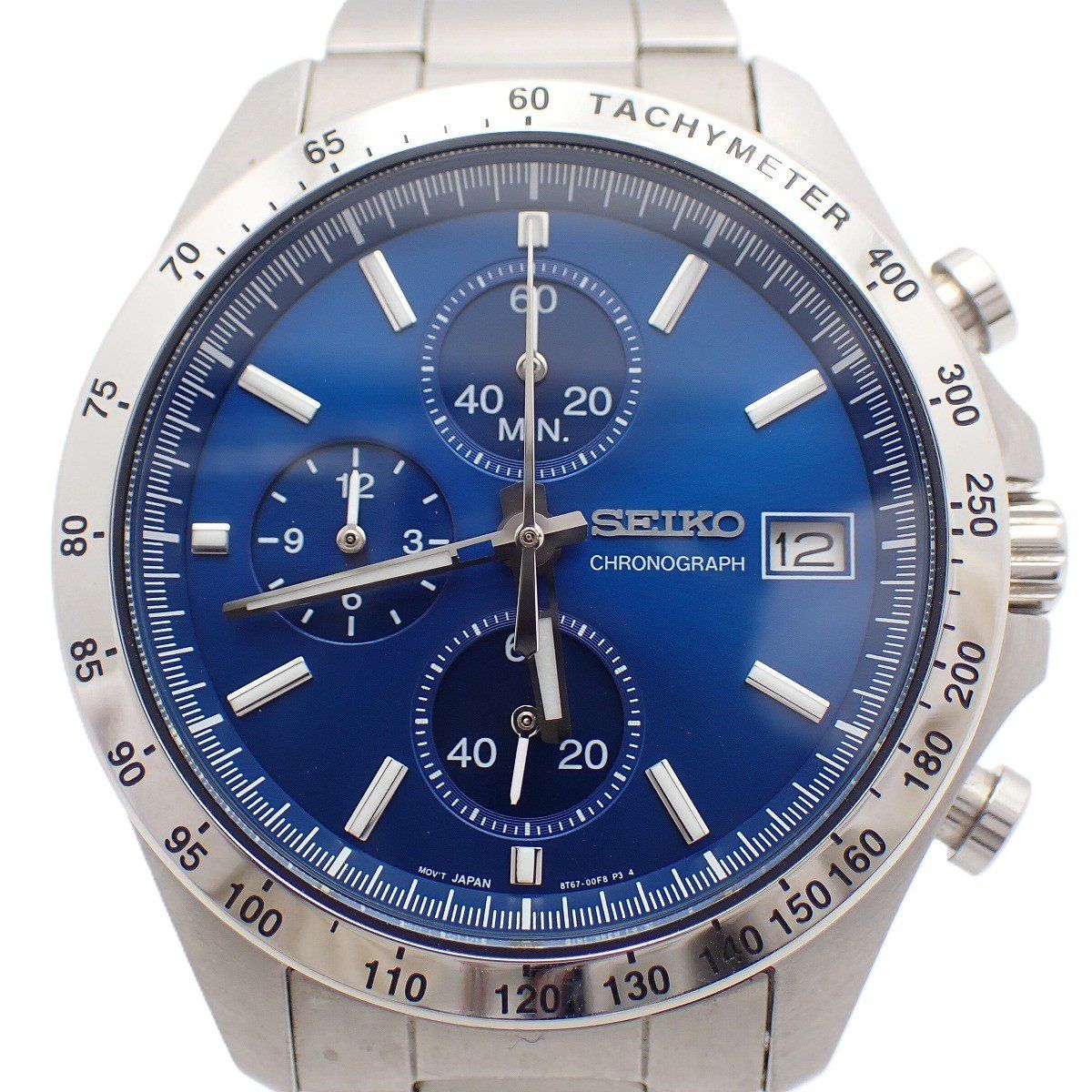 SEIKO セイコー セレクション スピリット クロノグラフ クォーツ メンズ 腕時計 青文字盤 SBTR023 / 8T67-00C0【いおき質店】