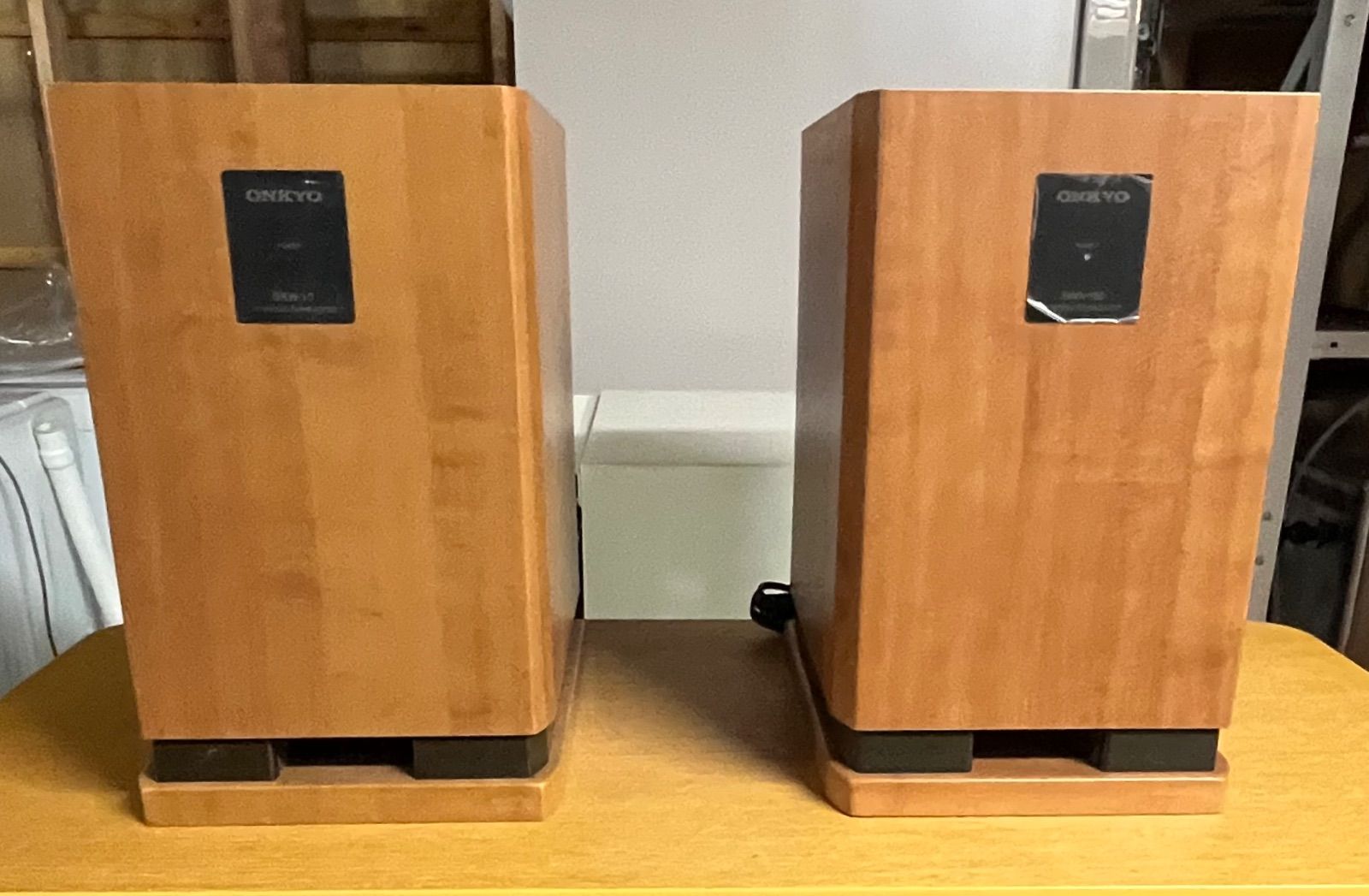 【現状品】ONKYO SWA-155 / SKW-10 パワードサブウーファー 2台セット