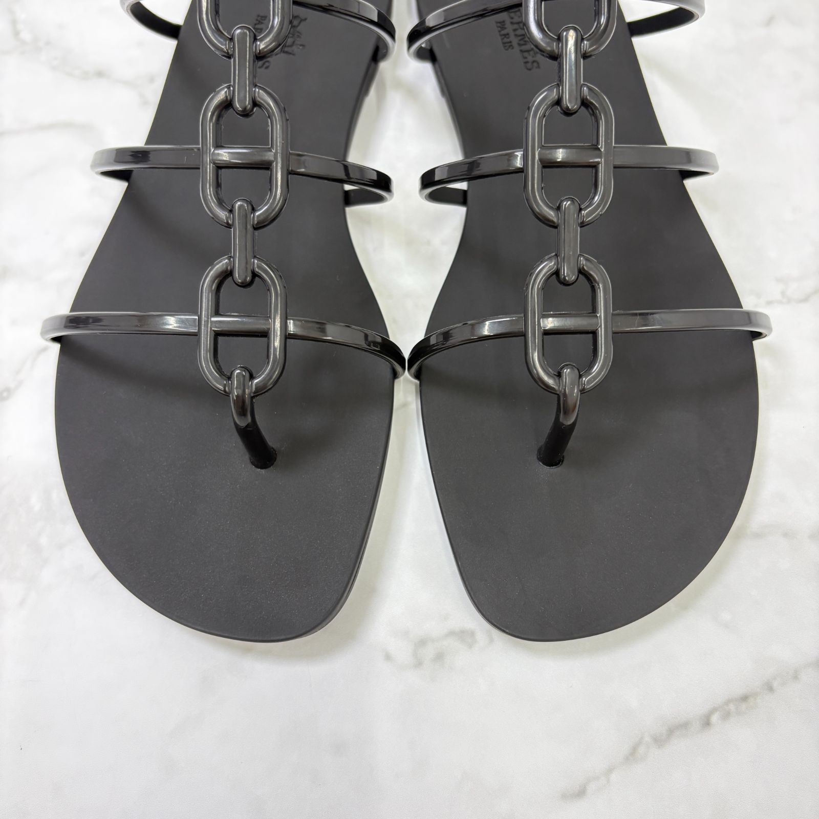 鑑定済み【 極美品 】エルメス 《 ミコノス 》 37 ( 24cm程度 