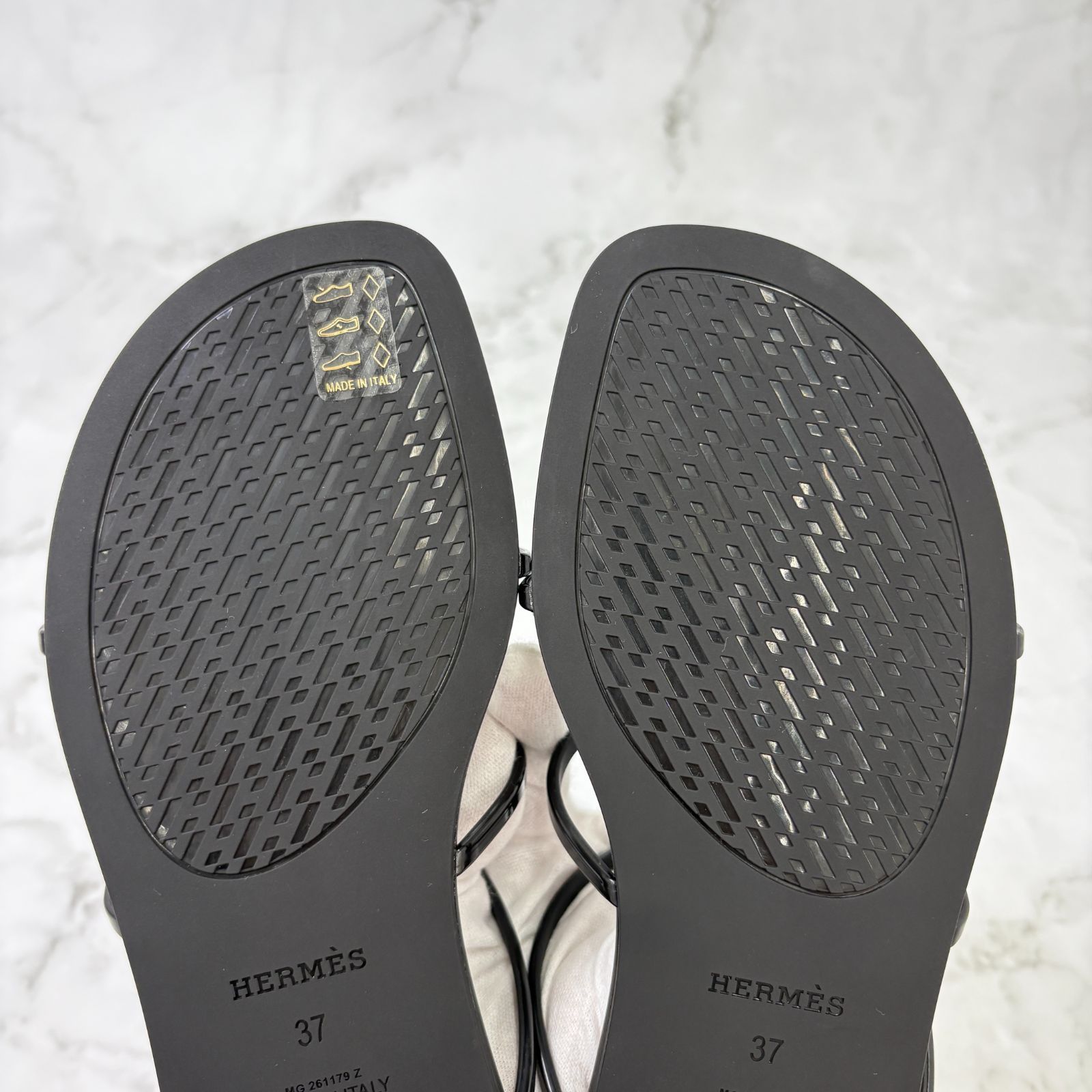 鑑定済み【 極美品 】エルメス 《 ミコノス 》 37 ( 24cm程度 