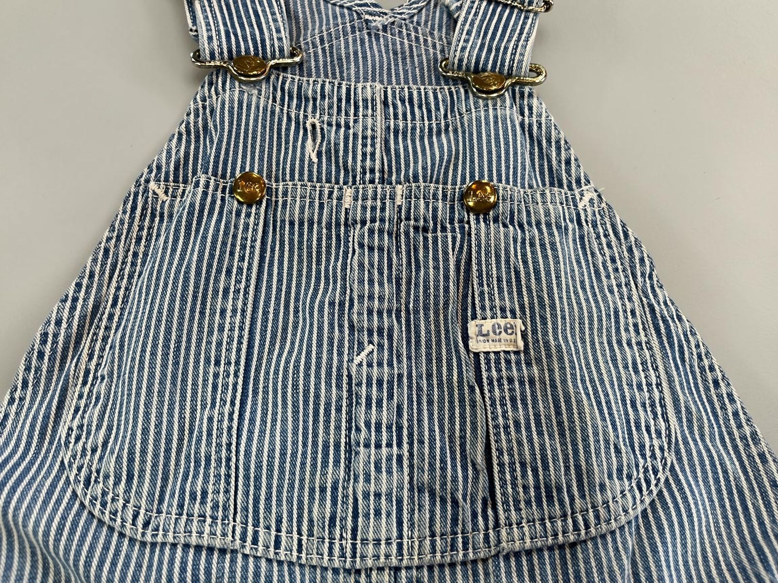 70s USA製 Lee ヒッコリーオーバーオール UNION MADE - メルカリ