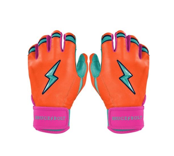 ブルースボルト 野球　ソフトボール　バッティンググローブ　ショートカフ　Fernando Tatis Jr. Signature Series Short Cuff Batting Gloves　AQUA/ORANGE