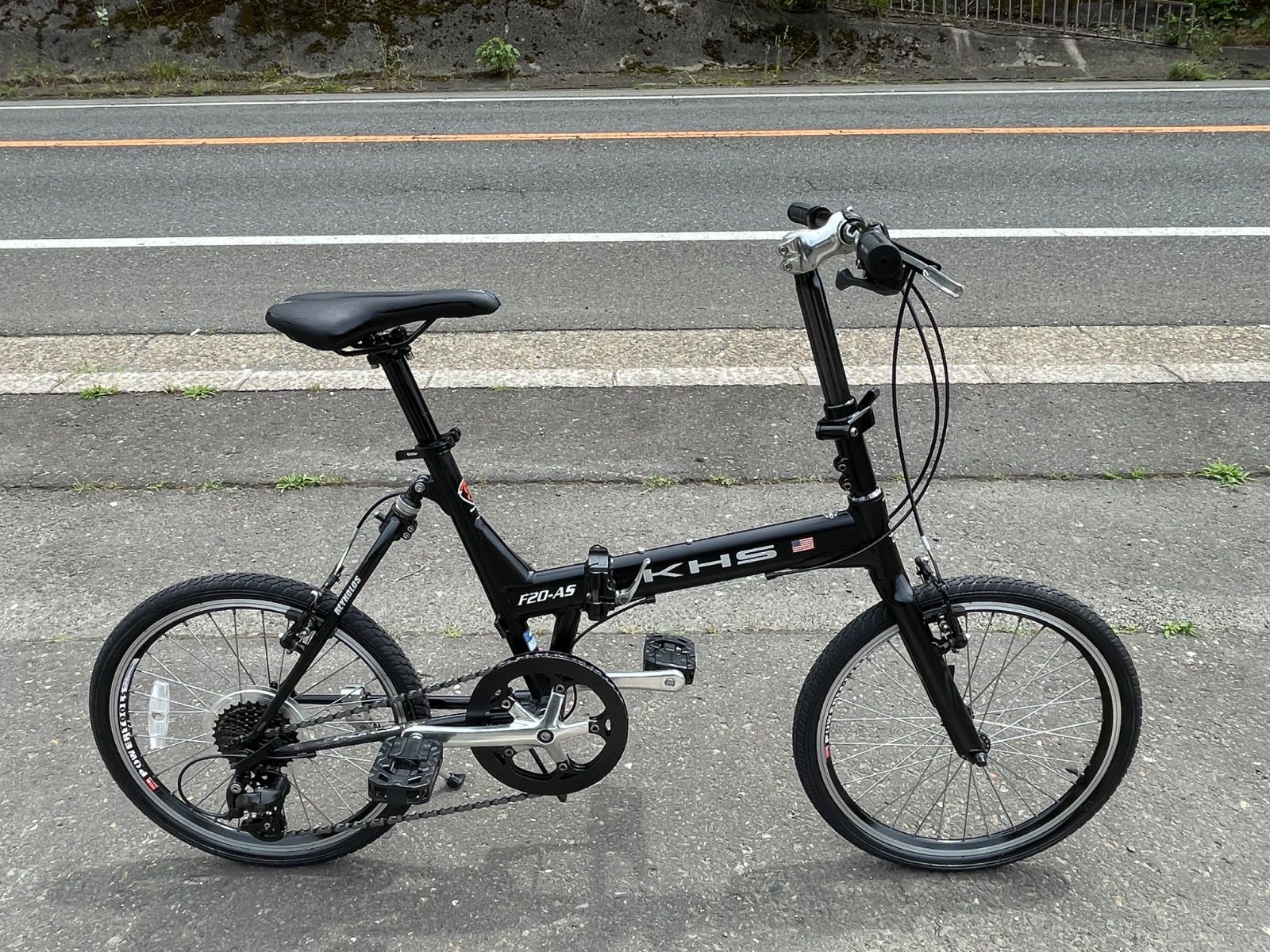 0395【即乘】送料無料 KHS 折り畳み自転車 F20-AS SHIMANO 8速