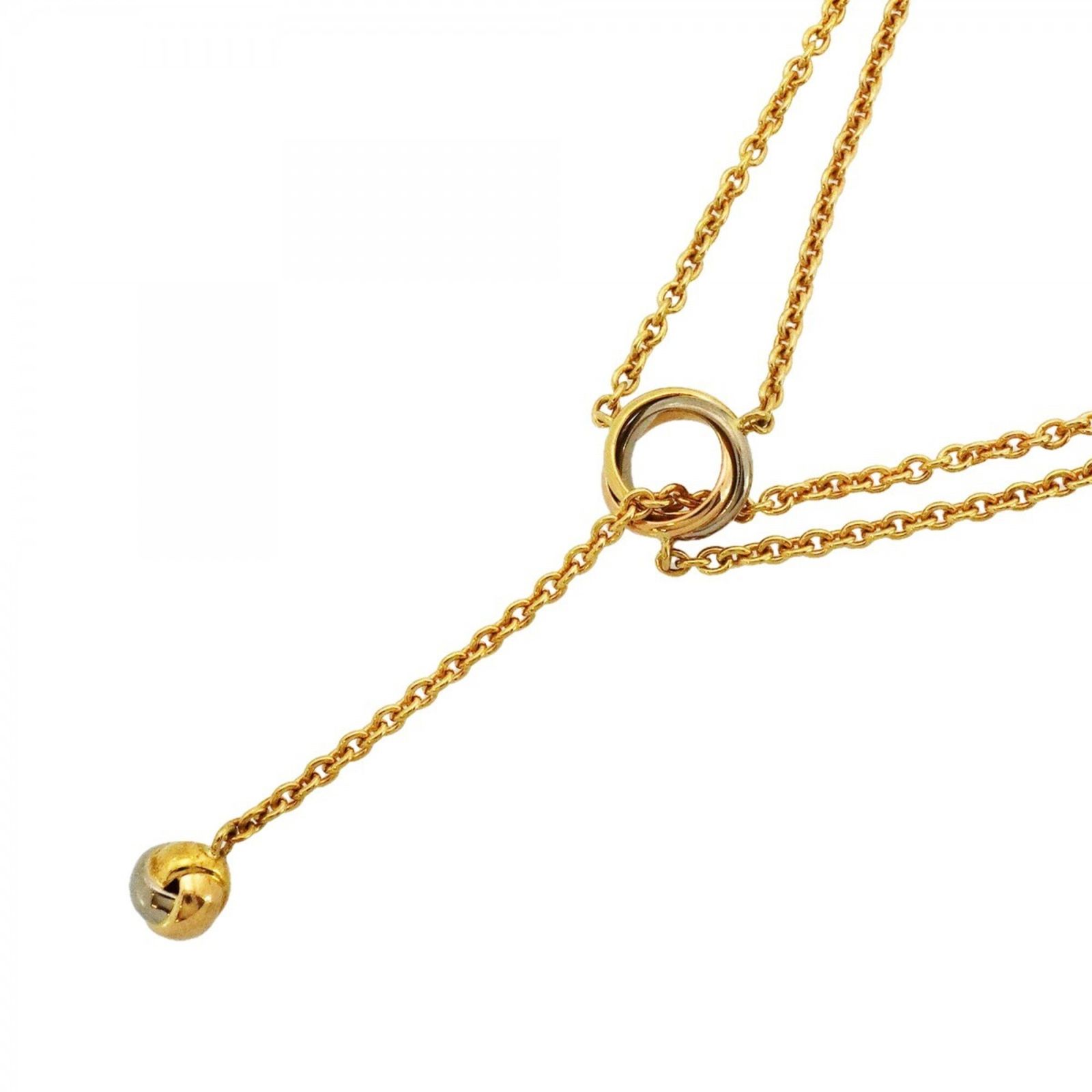 カルティエ(Cartier) カルティエ ネックレス ベビートリニティ パンピーユ 18KYG イエローゴールド 18KWG ホワイトゴールド 18KPG ピンクゴールドレディース