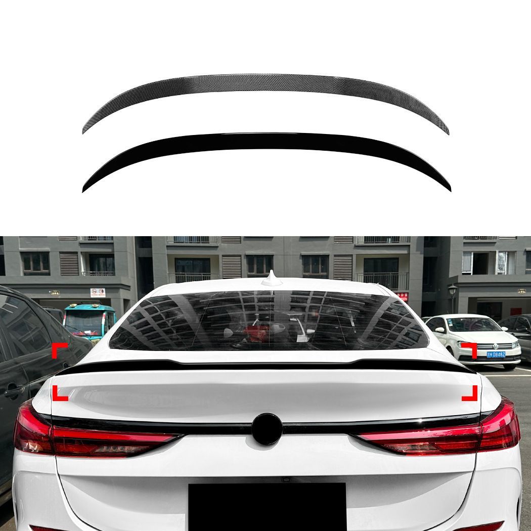 ビーエムダブリュー BMW 2シリーズ 2 Series F44 Gran Coupe 2020年以降対応 リアスポイラー リアウイング ABS製 ピアノブラック カーボン調 外装パーツ 後ろ姿を引き締めるスポーティデザイン 上品な存在感を加えるドレスアップ用