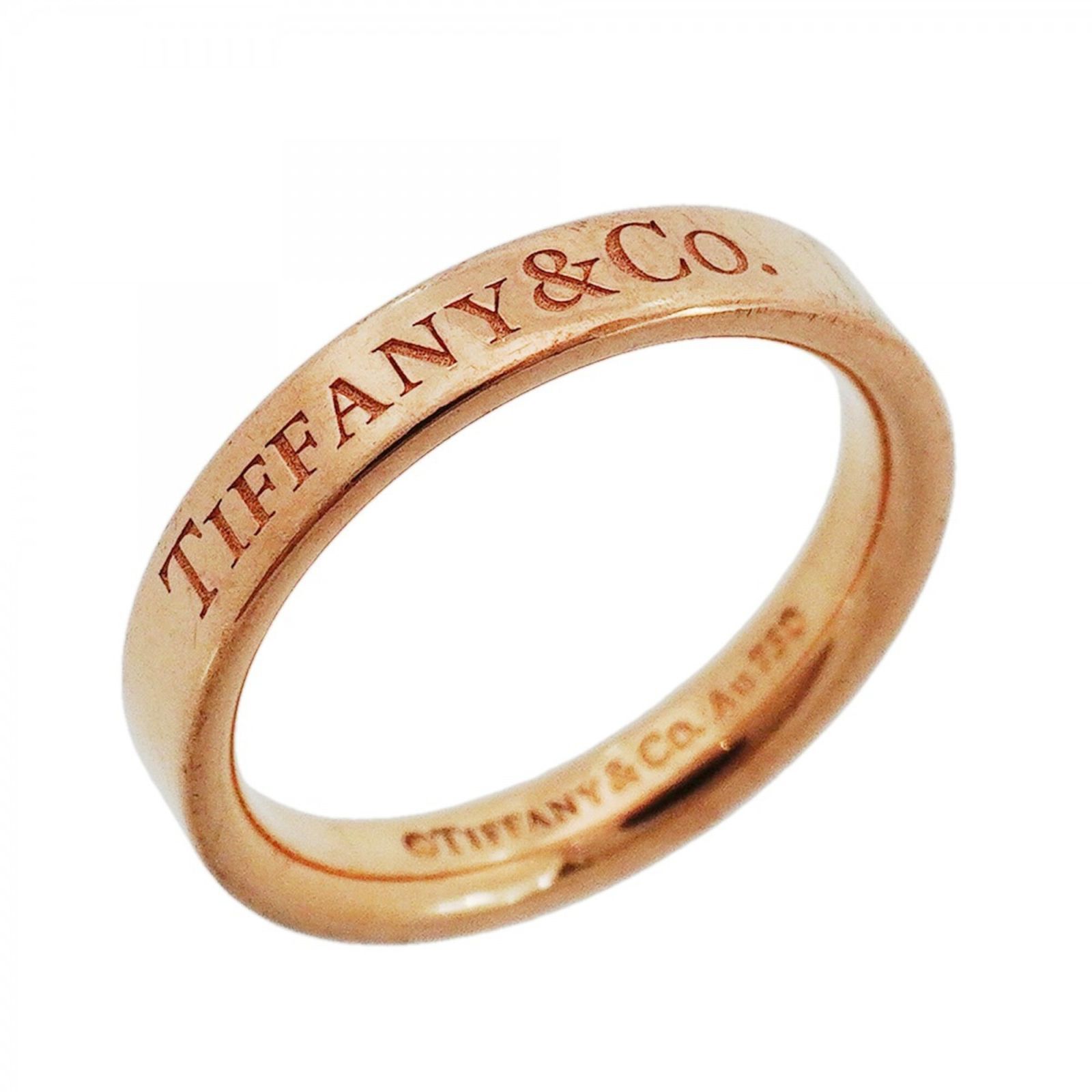 ティファニー(Tiffany) ティファニー リング フラットバンド 18KPG ピンクゴールド 5号レディース