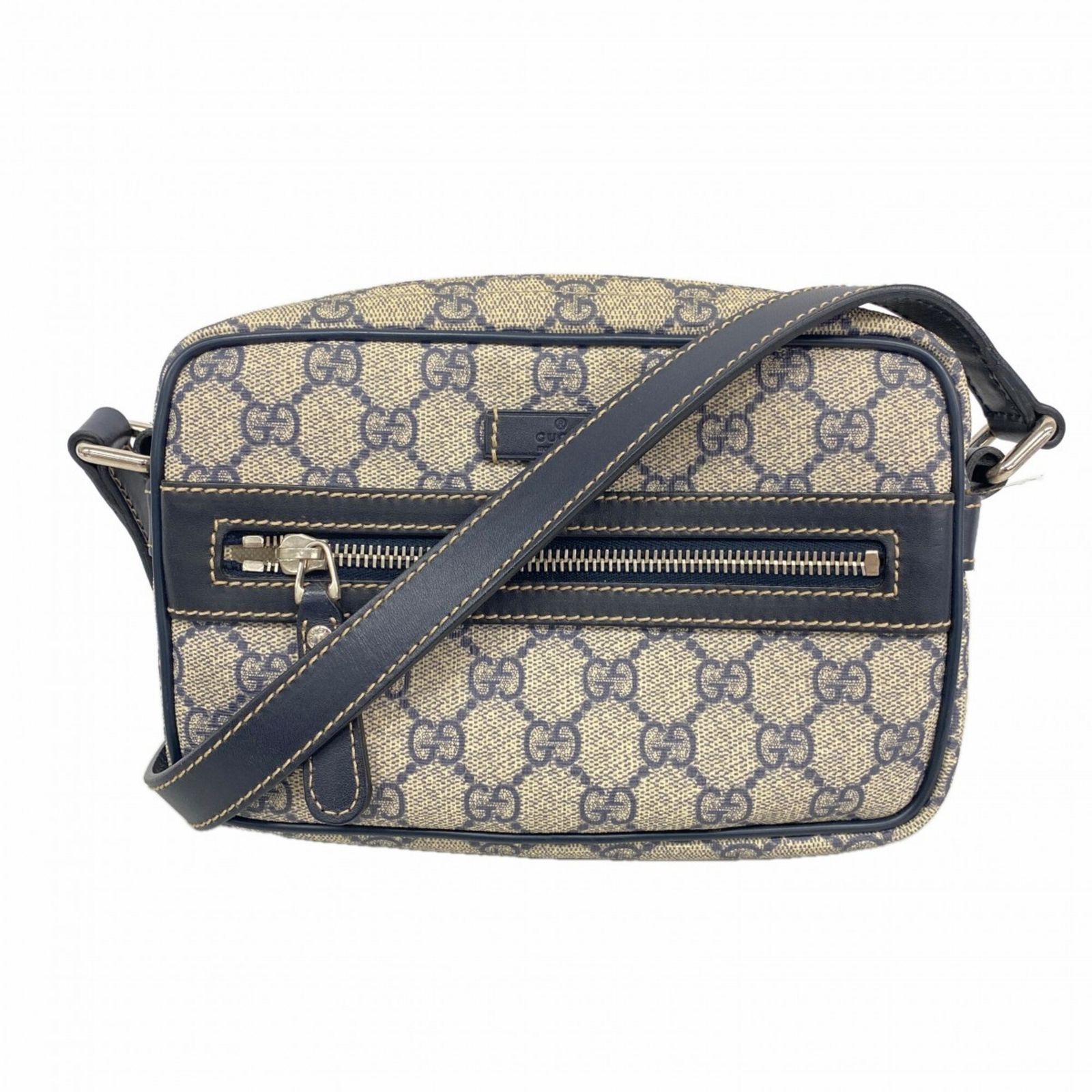グッチ(Gucci) グッチ ショルダーバッグ GGスプリーム 201447 ネイビー レディース
