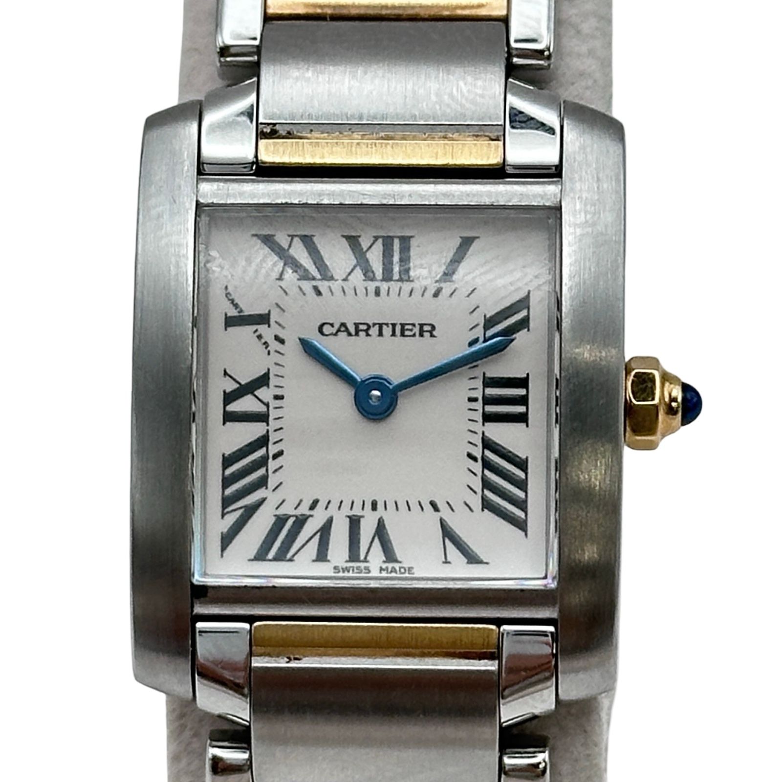 カルティエ Cartier タンクフランセーズ SM W51007Q4 ホワイト 