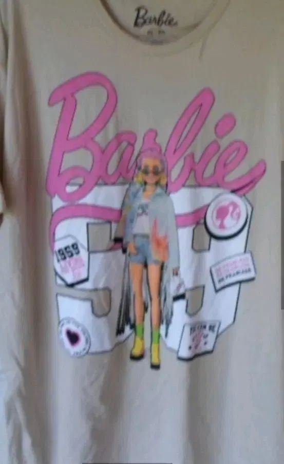 バービー Tシャツ ベージュ