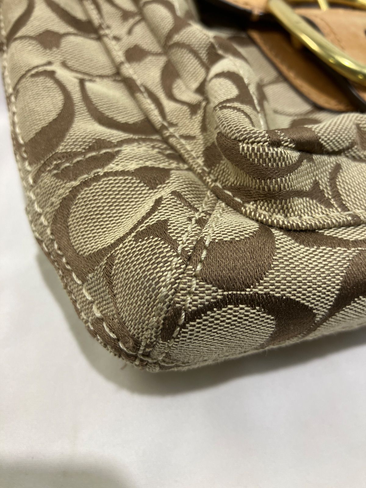 【質Banana】COACH/コーチ シグネチャーショルダーバッグ　12392 中古　現状