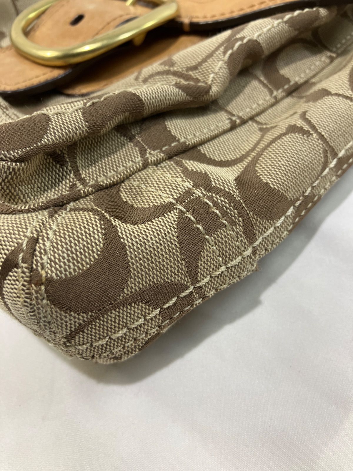 【質Banana】COACH/コーチ シグネチャーショルダーバッグ　12392 中古　現状