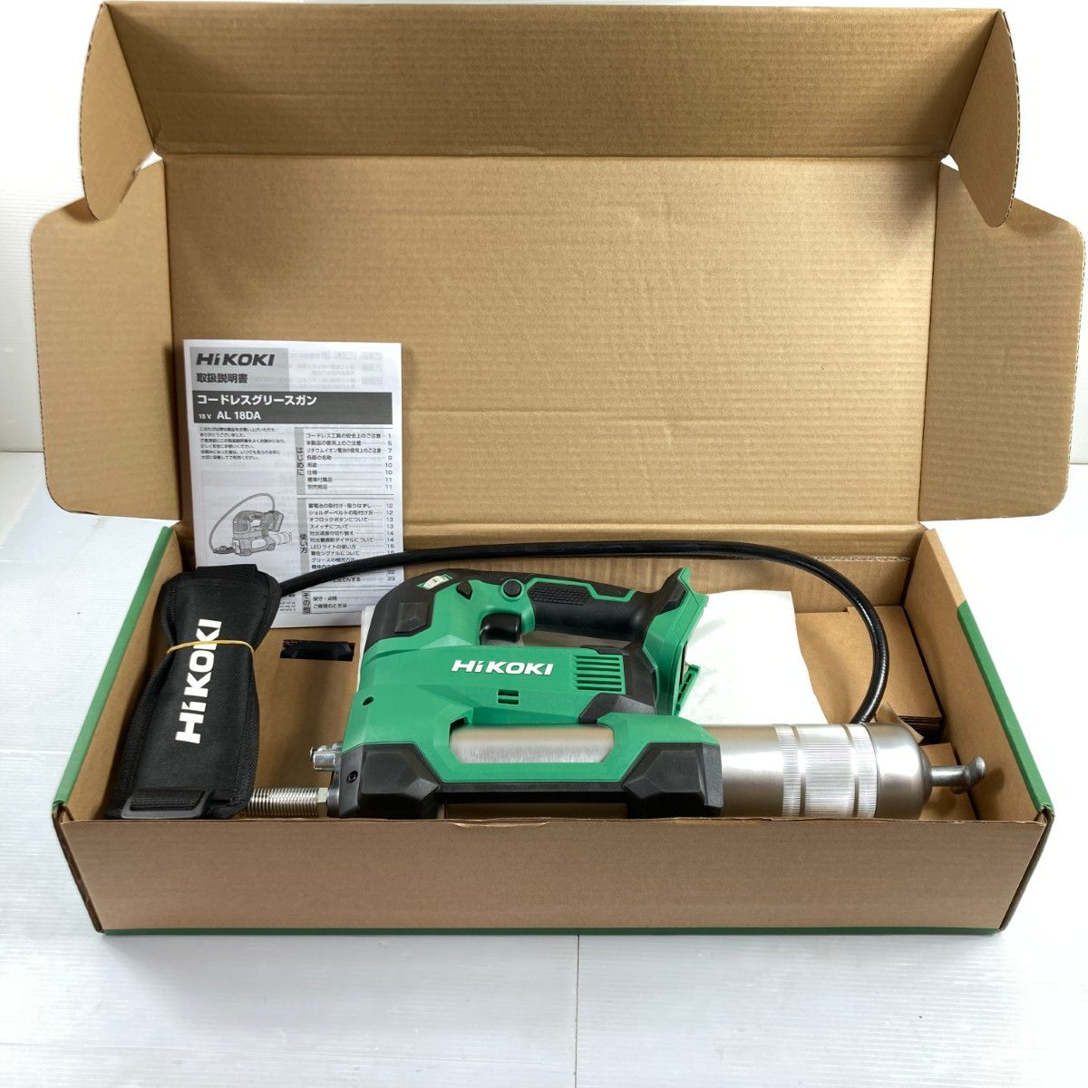 HiKOKI ハイコーキ 18v コードレスグリースガン ※電池・充電器別売 AL18DA ブラック 未使用品 27,170円