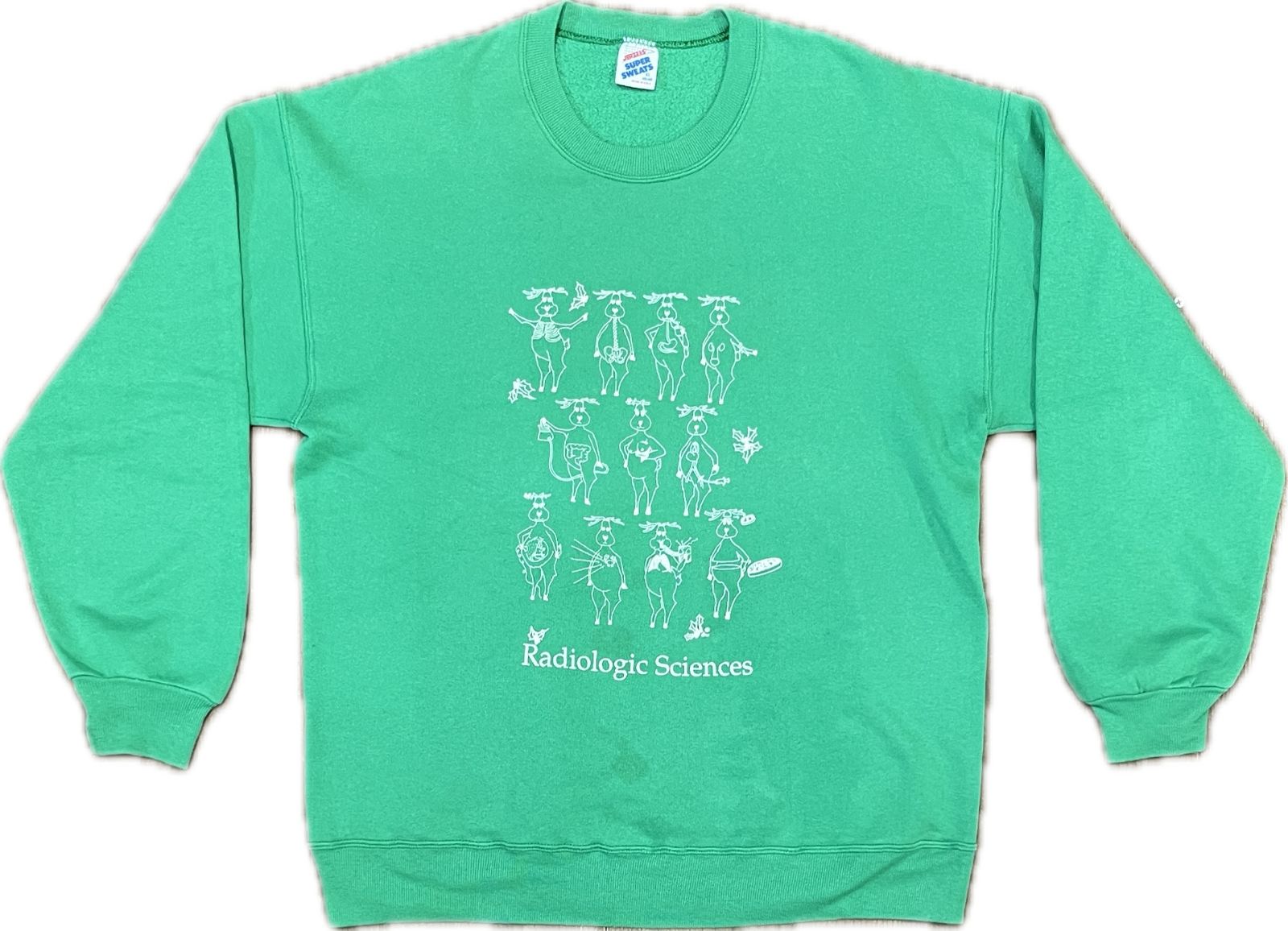80s USA製 JERZEES SUPER SWEATS Radiologic Sciences スウェット XL