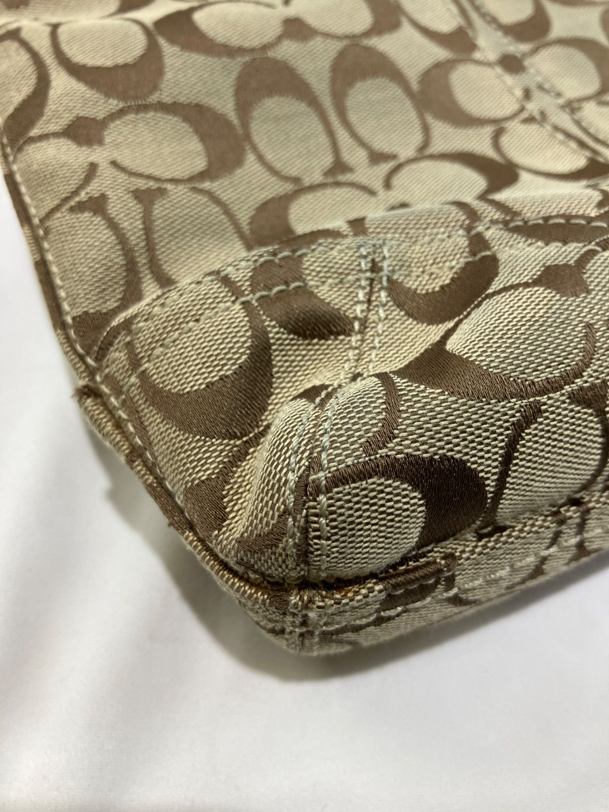 【質Banana】COACH/コーチ シグネチャーショルダーバッグ　12392 中古　現状