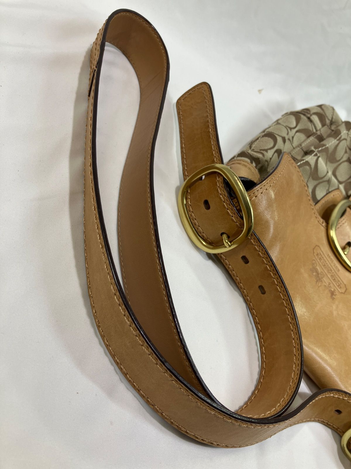 【質Banana】COACH/コーチ シグネチャーショルダーバッグ　12392 中古　現状