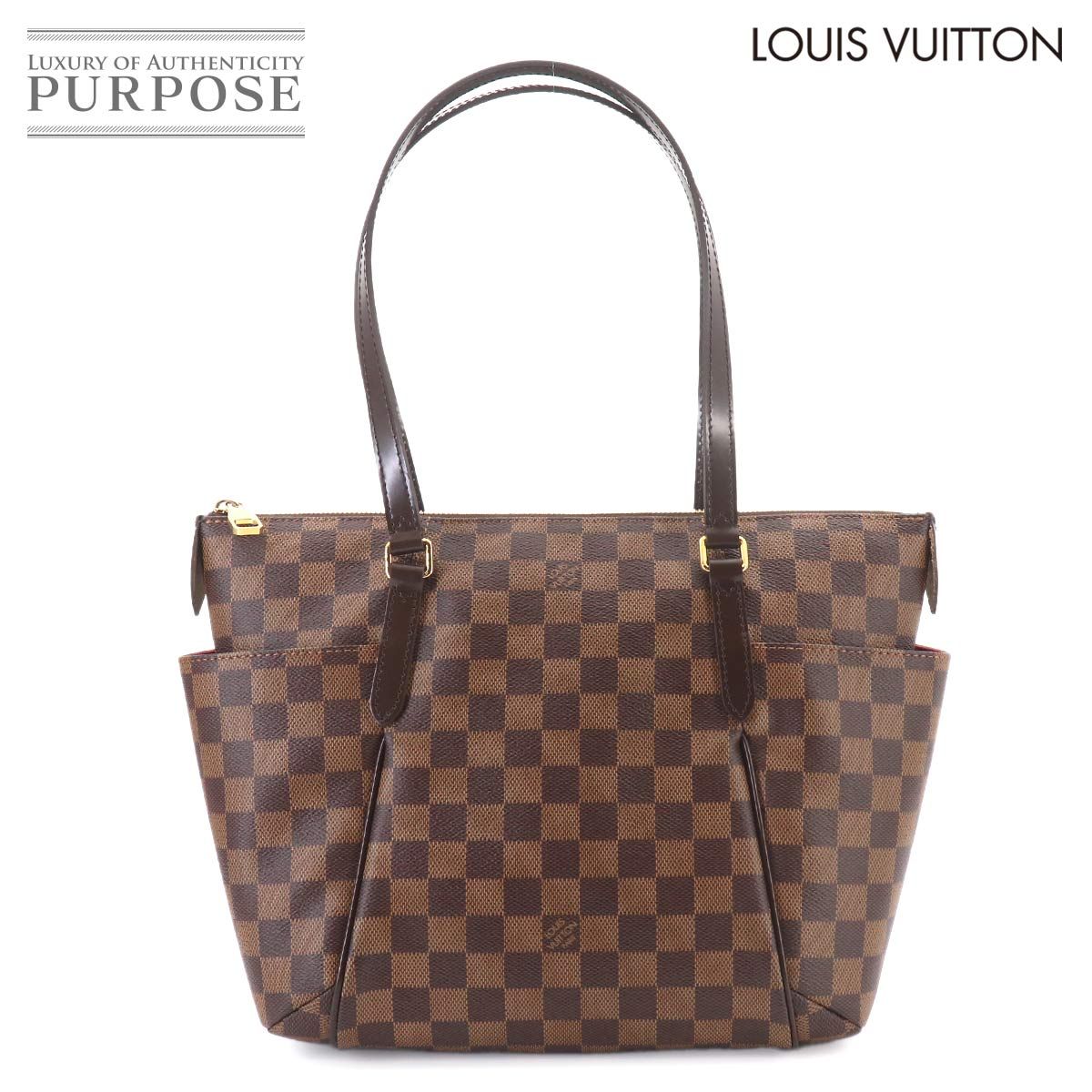 新品同様 ルイ ヴィトン LOUIS VUITTON ダミエ トータリー PM トート バッグ エベヌ ブラウン N41282 Totally PM 90327020